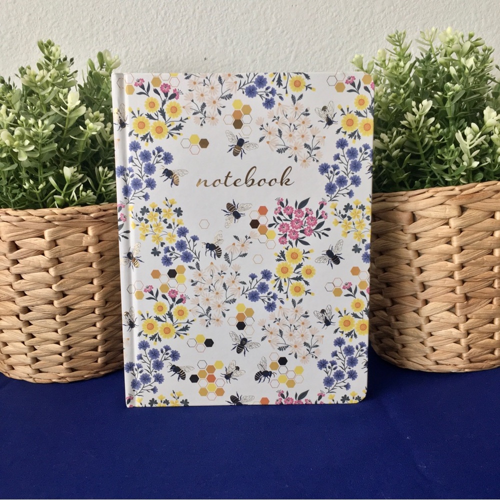 Bumblebee Beehive Flower Notebook